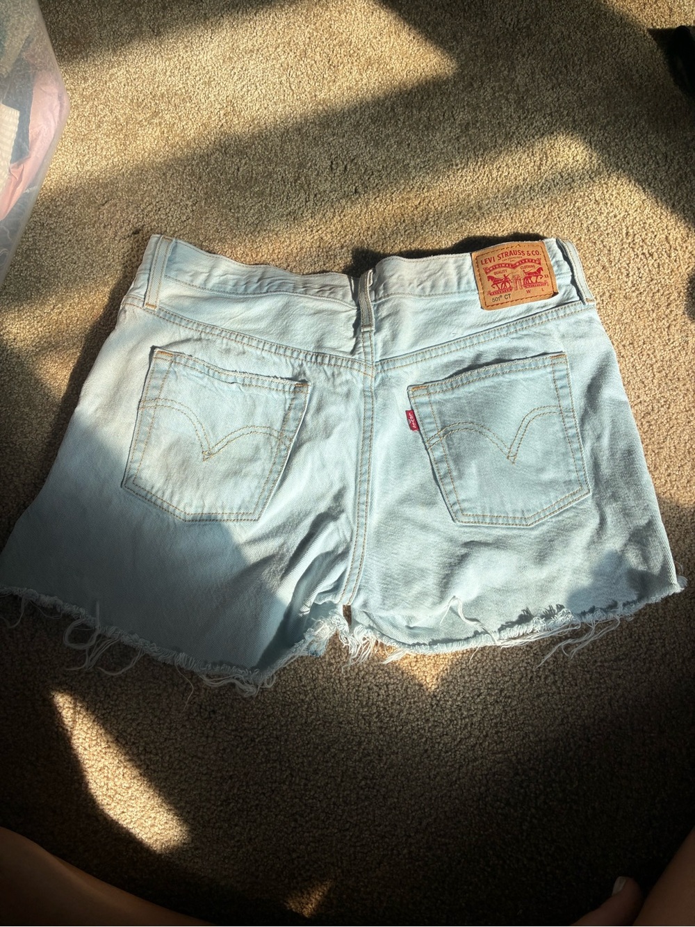 Levi's Women's Pale Blue Denim Cutoff Shorts